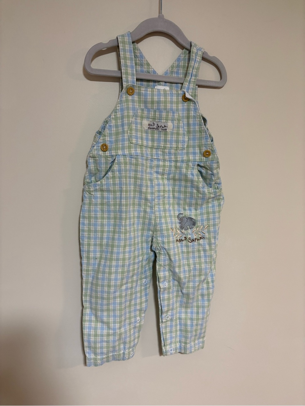 Wild Safari Plaid Overalls
